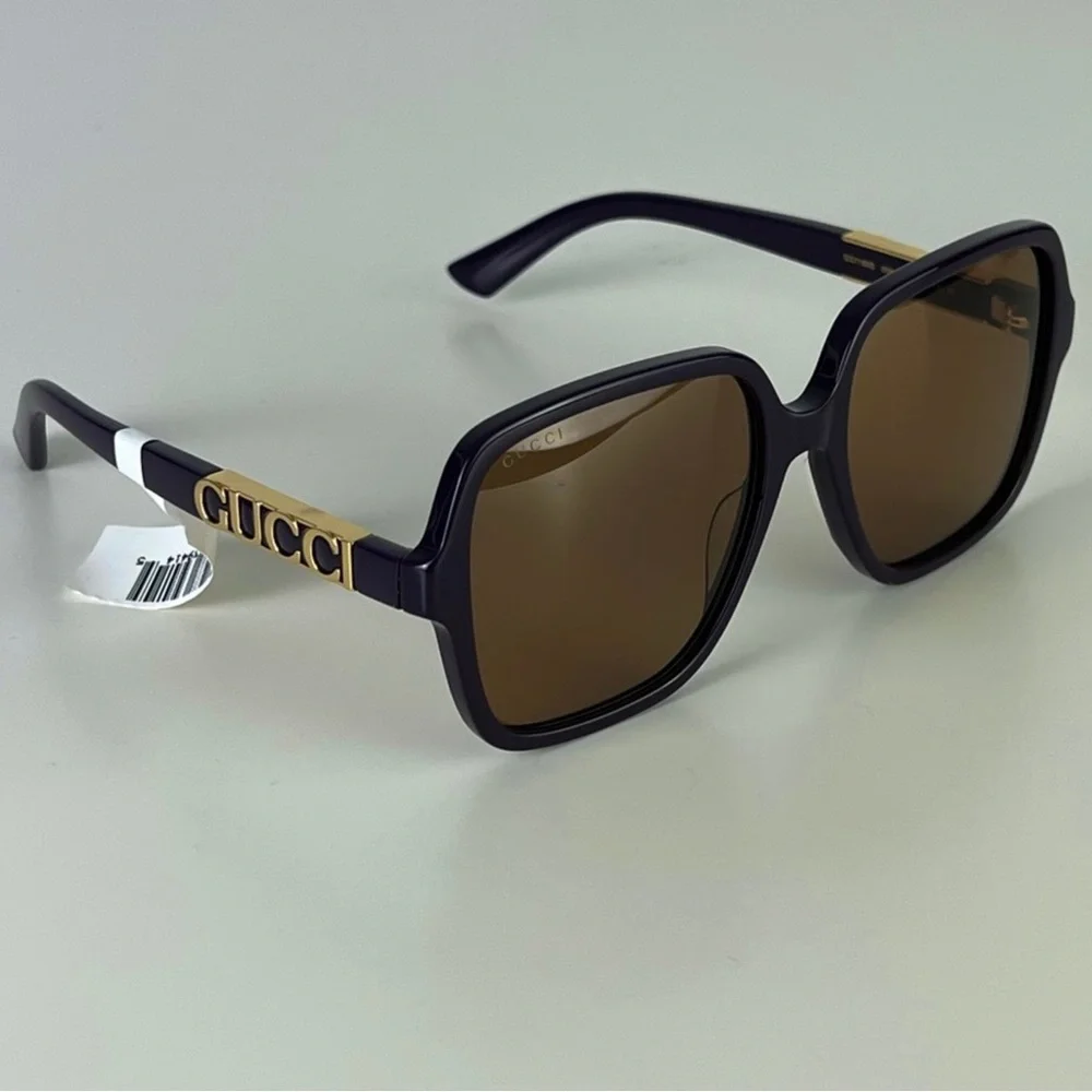 NEW GUCCI AUTHENTIC DESIGNER SQUARE SUNGLASSES - Picture 5 of 10